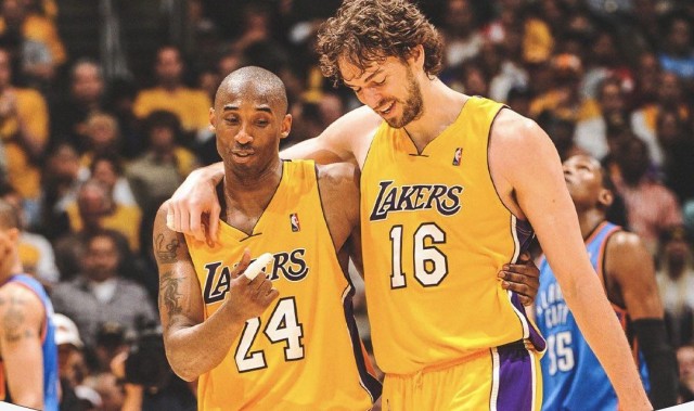 一辈子的好兄弟！加索尔祝科比生日快乐：我永远想念你